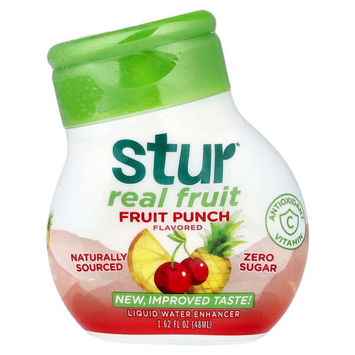 <img alt="Stur, Real Fruit, Liquid Water Enhancer, Fruit Punch, 1.62 fl oz (48 ml)" title="Stur, Real Fruit, Liquid Water Enhancer, Fruit Punch, 1.62 fl oz (48 ml),853471004127"