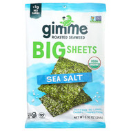 <img alt="gimMe, Roasted Seaweed, Big Sheets, Sea Salt, 0.92 oz (26 g)" title="gimMe, Roasted Seaweed, Big Sheets, Sea Salt, 0.92 oz (26 g),851093004419"