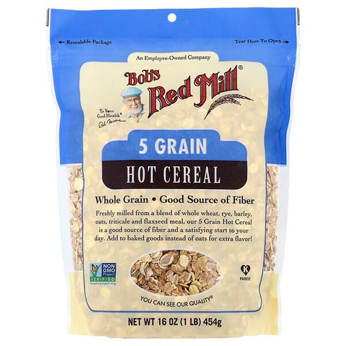 <img alt="Bobs Red Mill, 5 Grain Hot Cereal, 16 oz (454 g)" title="Bobs Red Mill, 5 Grain Hot Cereal, 16 oz (454 g),039978111050"