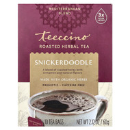 <img alt="Teeccino, Roasted Herbal Tea, Snickerdoodle, Caffeine Free, 10 Tea Bags, 2.12 oz (60 g)" title="Teeccino, Roasted Herbal Tea, Snickerdoodle, Caffeine Free, 10 Tea Bags, 2.12 oz (60 g),795239420407"