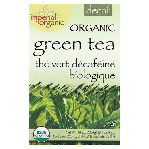 <img alt="Uncle Lees Tea, Imperial Organic, Green Tea, Decaf, 18 Tea Bags, 1.14 oz (32.4 g)" title="Uncle Lees Tea, Imperial Organic, Green Tea, Decaf, 18 Tea Bags, 1.14 oz (32.4 g),879792000129"