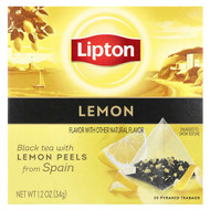 <img alt="Lipton, Lemon Black Tea, 20 Pyramid Teabags, 1.2 oz (34 g)" title="Lipton, Lemon Black Tea, 20 Pyramid Teabags, 1.2 oz (34 g),794522731121"