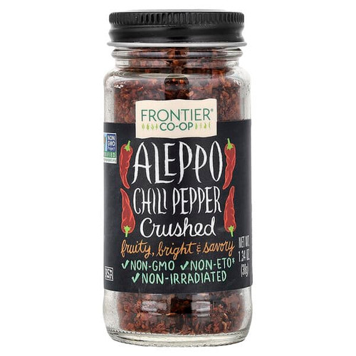 <img alt="Frontier Co-op, Crushed Aleppo Chili Pepper, 1.34 oz (38 g)" title="Frontier Co-op, Crushed Aleppo Chili Pepper, 1.34 oz (38 g),089836183187"