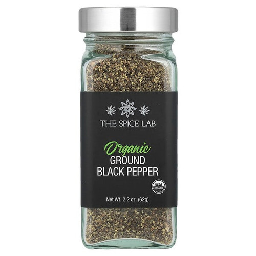 <img alt="The Spice Lab, Organic Ground Black Pepper, 2.2 oz (62 g)" title="The Spice Lab, Organic Ground Black Pepper, 2.2 oz (62 g),846836070707"