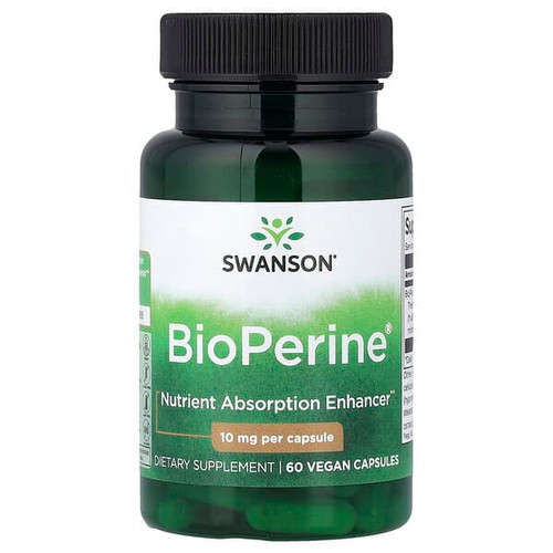 <img alt="Swanson Vitamins, BioPerine, 10 mg, 60 Vegan Capsules" title="Swanson Vitamins, BioPerine, 10 mg, 60 Vegan Capsules,087614023083"