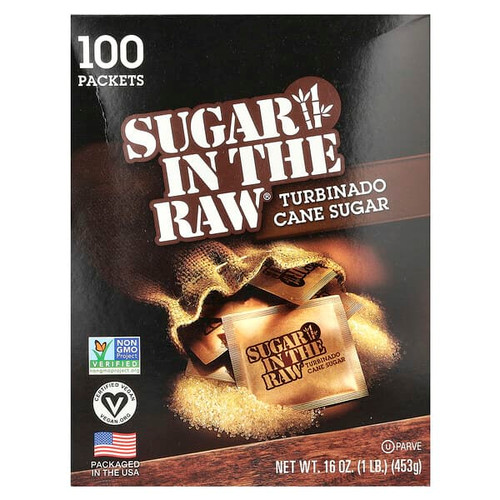 <img alt="In the Raw, Sugar In The Raw, Turbinado Cane Sugar, 100 Packets, 16 oz (453 g)" title="In the Raw, Sugar In The Raw, Turbinado Cane Sugar, 100 Packets, 16 oz (453 g),044800001416"