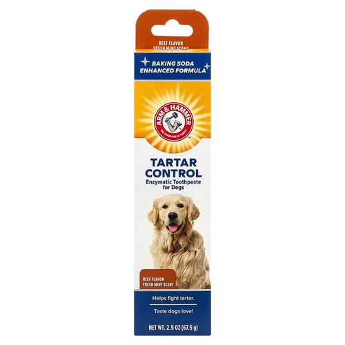 <img alt="Arm & Hammer, Tartar Control, Enzymatic Toothpaste For Dogs, Beef, 2.5 oz (67.5 g)" title="Arm & Hammer, Tartar Control, Enzymatic Toothpaste For Dogs, Beef, 2.5 oz (67.5 g),742797734071"