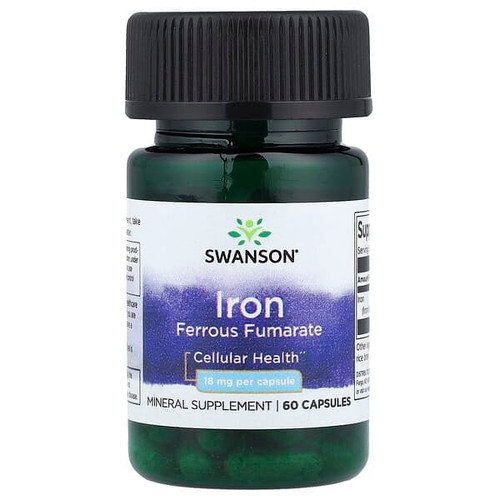 <img alt="Swanson Vitamins, Iron Ferrous Fumarate, 18 mg, 60 Capsules" title="Swanson Vitamins, Iron Ferrous Fumarate, 18 mg, 60 Capsules,087614115870"