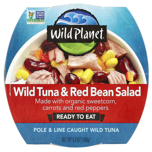 <img alt="Wild Planet, Wild Tuna & Red Bean Salad, 5.6 oz (160 g)" title="Wild Planet, Wild Tuna & Red Bean Salad, 5.6 oz (160 g),829696004501"