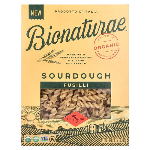 <img alt="Bionaturae, Sourdough Fusilli, 12 oz (.75 lb) 340 g" title="Bionaturae, Sourdough Fusilli, 12 oz (.75 lb) 340 g,799210620022"