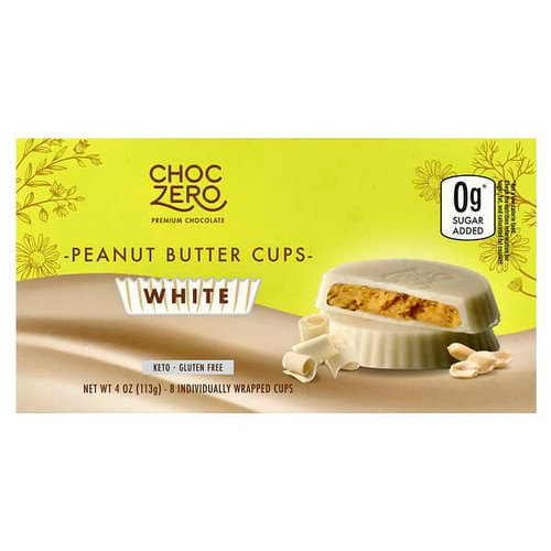 <img alt="ChocZero, White Chocolate Peanut Butter Cups, 8 Cups, 4 oz (113 g)" title="ChocZero, White Chocolate Peanut Butter Cups, 8 Cups, 4 oz (113 g),850008751516"