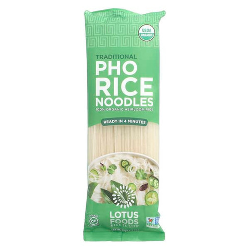 <img alt="Lotus Foods, Traditional Pho Rice Noodles, 8 oz (227 g)" title="Lotus Foods, Traditional Pho Rice Noodles, 8 oz (227 g),708953641072"