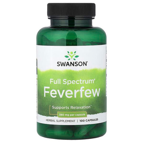 <img alt="Swanson Vitamins, Full Spectrum Feverfew, 380 mg, 100 Capsules" title="Swanson Vitamins, Full Spectrum Feverfew, 380 mg, 100 Capsules,087614117003"