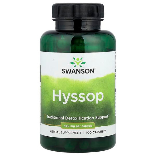 <img alt="Swanson Vitamins, Hyssop , 450 mg, 100 Capsules" title="Swanson Vitamins, Hyssop , 450 mg, 100 Capsules,087614019659"
