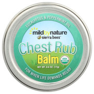 <img alt="Mild By Nature, Chest Rub Balm, Eucalyptus & Peppermint, 0.6 oz (17 g)" title="Mild By Nature, Chest Rub Balm, Eucalyptus & Peppermint, 0.6 oz (17 g),898220025763"