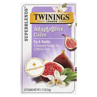 <img alt="Twinings, Superblends, Adaptogens Calm Herbal Tea, Fig & Vanilla, Caffeine Free, 18 Tea Bags, 1.27 oz (36 g)" title="Twinings, Superblends, Adaptogens Calm Herbal Tea, Fig & Vanilla, Caffeine Free, 18 Tea Bags, 1.27 oz (36 g),070177228057"