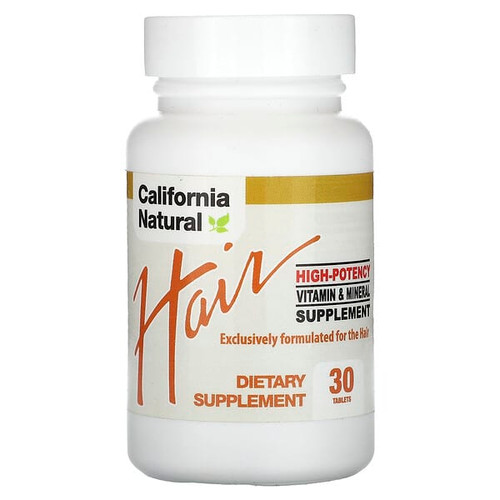 <img alt="California Natural, Hair, High Potency, 30 Tablets" title="California Natural, Hair, High Potency, 30 Tablets,011821910300"