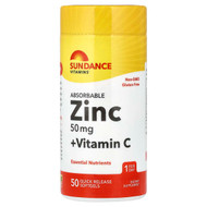 <img alt="Sundance Vitamins, Zinc + Vitamin C, 50 Quick Release Softgels" title="Sundance Vitamins, Zinc + Vitamin C, 50 Quick Release Softgels,840093140524"