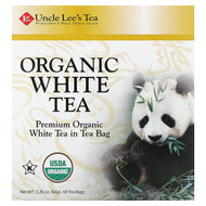 <img alt="Uncle Lees Tea, Organic White Tea, 40 Tea Bags, 2.26 oz (64 g)" title="Uncle Lees Tea, Organic White Tea, 40 Tea Bags, 2.26 oz (64 g),892241000198"
