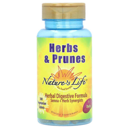 <img alt="Natures Life, Herbs & Prunes, 100 Vegetarian Tablets" title="Natures Life, Herbs & Prunes, 100 Vegetarian Tablets,040647006256"