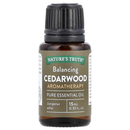 <img alt="Natures Truth, Pure Essential Oil, Balancing Cedarwood, 0.51 fl oz (15 ml)" title="Natures Truth, Pure Essential Oil, Balancing Cedarwood, 0.51 fl oz (15 ml),840093103369"