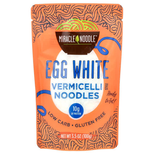 <img alt="Miracle Noodle, Vermicelli Style Noodles, Egg White, 3.5 oz (100 g)" title="Miracle Noodle, Vermicelli Style Noodles, Egg White, 3.5 oz (100 g),850033235562"