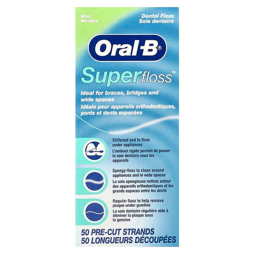 <img alt="Oral-B, Super Floss, Mint, 50 Pre-Cut Strands" title="Oral-B, Super Floss, Mint, 50 Pre-Cut Strands,300410825706"
