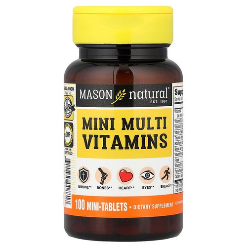 <img alt="Mason Natural, Mini Multi Vitamins, 100 Mini-Tablets" title="Mason Natural, Mini Multi Vitamins, 100 Mini-Tablets,311845008817"