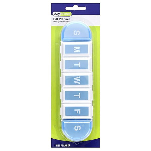 <img alt="Ezy Dose, Pill Planner, Weekly with Rounded, 1 Pill Planner" title="Ezy Dose, Pill Planner, Weekly with Rounded, 1 Pill Planner,025715673950"