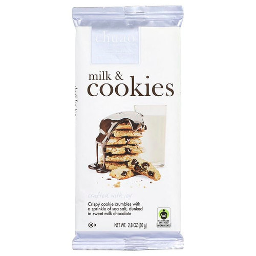 <img alt="Chuao Chocolatier, Milk Chocolate Bar, Milk & Cookies, 2.8 oz (80 g)" title="Chuao Chocolatier, Milk Chocolate Bar, Milk & Cookies, 2.8 oz (80 g),872629003577"