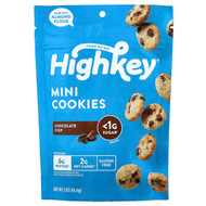 <img alt="HighKey, Mini Cookies, Chocolate Chip, 2 oz (56.6 g)" title="HighKey, Mini Cookies, Chocolate Chip, 2 oz (56.6 g),850004801031"