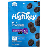 <img alt="HighKey, Mini Cookies, Double Chocolate Brownie, 2 oz (56.6 g)" title="HighKey, Mini Cookies, Double Chocolate Brownie, 2 oz (56.6 g),850004801017"