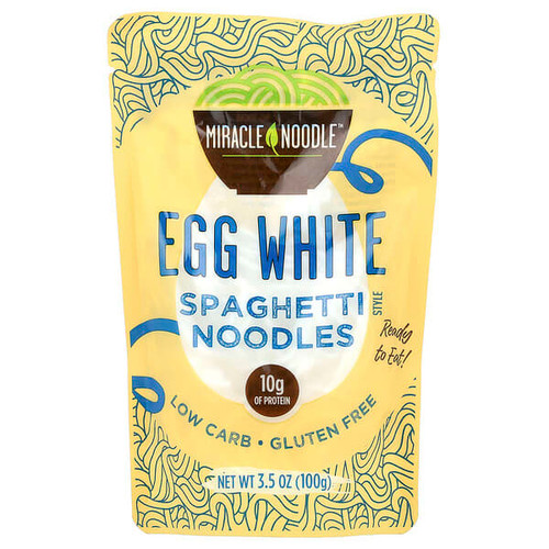 <img alt="Miracle Noodle, Spaghetti Style Noodles, Egg White, 3.5 oz (100 g)" title="Miracle Noodle, Spaghetti Style Noodles, Egg White, 3.5 oz (100 g),850033235579"