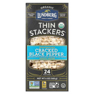 <img alt="Lundberg, Organic Thin Stackers, Puffed Grain Cakes, Cracked Black Pepper, Lightly Salted, 24 Rice Cakes, 6 oz (168 g)" title="Lundberg, Organic Thin Stackers, Puffed Grain Cakes, Cracked Black Pepper, Lightly Salted, 24 Rice Cakes, 6 oz (168 g),073416553002"