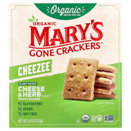 <img alt="Marys Gone Crackers, Organic Cheezee Snack Crackers, Cheese & Herb, 4 oz (113 g)" title="Marys Gone Crackers, Organic Cheezee Snack Crackers, Cheese & Herb, 4 oz (113 g),850064476132"