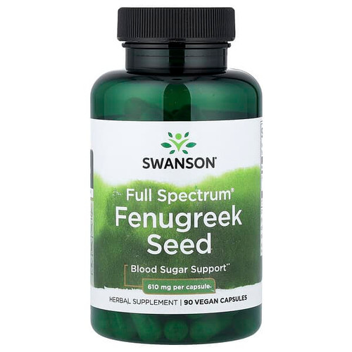 <img alt="Swanson Vitamins, Full Spectrum Fenugreek Seed, 90 Vegan Capsules (610 mg per Capsule)" title="Swanson Vitamins, Full Spectrum Fenugreek Seed, 90 Vegan Capsules (610 mg per Capsule),087614113357"