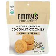 <img alt="Emmys Organic Cookies, Soft & Chewy Coconut Cookies, Vanilla Bean, 4 oz (113 g)" title="Emmys Organic Cookies, Soft & Chewy Coconut Cookies, Vanilla Bean, 4 oz (113 g),850711006316"
