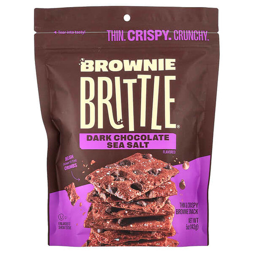<img alt="Sheila Gs, Brownie Brittle, Dark Chocolate Sea Salt, 5 oz (142 g)" title="Sheila Gs, Brownie Brittle, Dark Chocolate Sea Salt, 5 oz (142 g),711747012255"