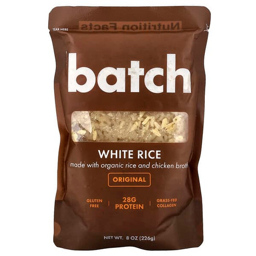 <img alt="Batch, White Rice, Original, 8 oz (226 g)" title="Batch, White Rice, Original, 8 oz (226 g),850073162026"