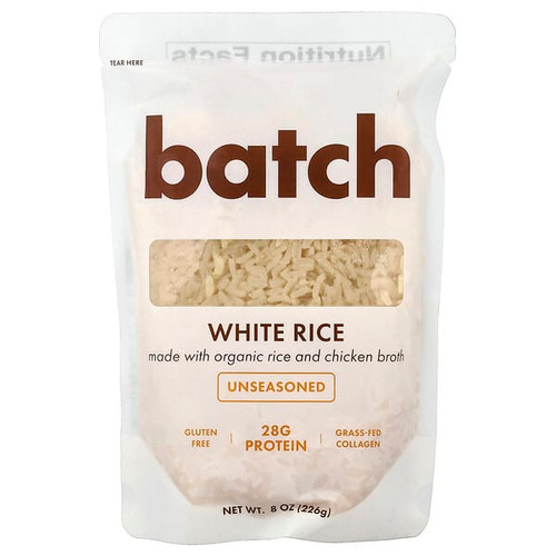 <img alt="Batch, White Rice, Unseasoned, 8 oz (226 g)" title="Batch, White Rice, Unseasoned, 8 oz (226 g),850073162019"