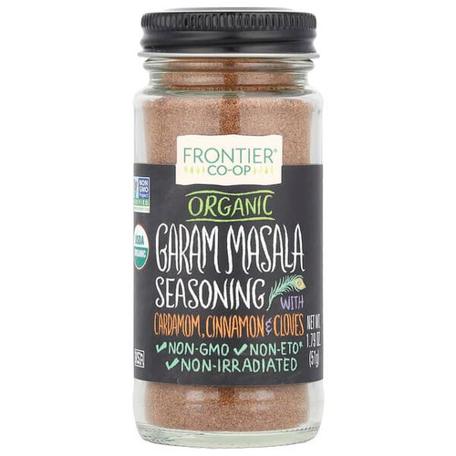 <img alt="Frontier Co-op, Organic Garam Masala Seasoning with Cardamom, Cinnamon & Cloves, 1.79 oz (51 g)" title="Frontier Co-op, Organic Garam Masala Seasoning with Cardamom, Cinnamon & Cloves, 1.79 oz (51 g),089836190888"