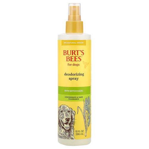 <img alt="Burts Bees, Deodorizing Spray With Witch Hazel, For Dogs, Lemongrass & Sage, 10 fl oz (296 ml)" title="Burts Bees, Deodorizing Spray With Witch Hazel, For Dogs, Lemongrass & Sage, 10 fl oz (296 ml),742797057293"