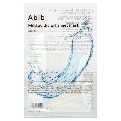 <img alt="3 PACK of Abib, Mild Acidic pH Beauty Sheet Mask, Aqua Fit, 1 Mask, 1.01 fl oz (30 ml)" title="3 PACK of Abib, Mild Acidic pH Beauty Sheet Mask, Aqua Fit, 1 Mask, 1.01 fl oz (30 ml),8809030733368"