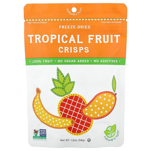 <img alt="Natures Turn, Freeze-Dried Tropical Fruit Crisps, 1.2 oz (34 g)" title="Natures Turn, Freeze-Dried Tropical Fruit Crisps, 1.2 oz (34 g),856366002093"