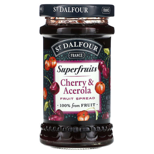 <img alt="St. Dalfour, Superfruits, Fruit Spread, Cherry & Acerola , 6 oz (170 g)" title="St. Dalfour, Superfruits, Fruit Spread, Cherry & Acerola , 6 oz (170 g),810019371325"