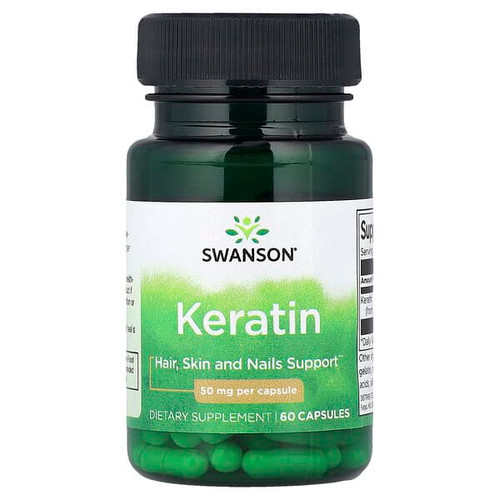 <img alt="Swanson Vitamins, Keratin, 50 mg, 60 Capsules" title="Swanson Vitamins, Keratin, 50 mg, 60 Capsules,087614115276"