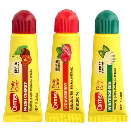 <img alt="Carmex, Daily Care, Moisturizing Lip Balm, SPF 15, Variety, 3 Pack, 0.35 oz (10 g) Each" title="Carmex, Daily Care, Moisturizing Lip Balm, SPF 15, Variety, 3 Pack, 0.35 oz (10 g) Each,083078009649"