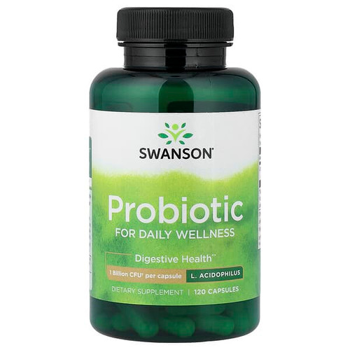 <img alt="Swanson Vitamins, Probiotic, 120 Capsules (1 Billion CFU per Capsule)" title="Swanson Vitamins, Probiotic, 120 Capsules (1 Billion CFU per Capsule),087614190402"