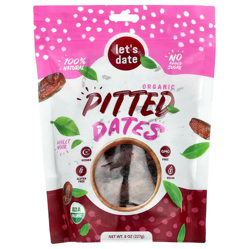 <img alt="Lets Date, Organic Pitted Dates, 8 oz (227 g)" title="Lets Date, Organic Pitted Dates, 8 oz (227 g),860005793143"