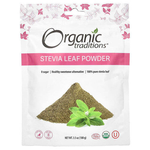 <img alt="Organic Traditions, Stevia Leaf Powder, 3.5 oz (100 g)" title="Organic Traditions, Stevia Leaf Powder, 3.5 oz (100 g),627733002912"